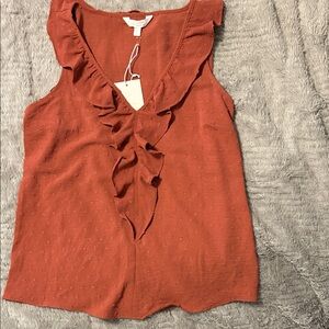 Sleeveless Ruffle Top